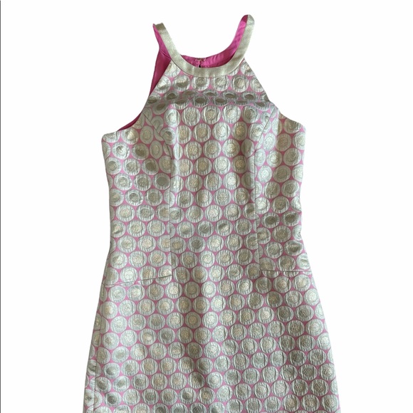 Gold and Pink Lilly Pulitzer dress - Picture 2 of 6